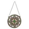 Skleněný kulatý závěsný Tiffany panel - Ø 30*1 cm
