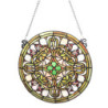 Skleněný kulatý závěsný Tiffany panel - Ø 30*1 cm