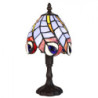 Barevná stolní lampa Tiffany Eby - Ø 15*32 cm E14/max 1*25W