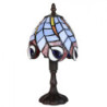 Barevná stolní lampa Tiffany Eby - Ø 15*32 cm E14/max 1*25W