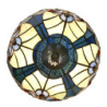 Modrá stolní Tiffany lampa Hilla - Ø 25*40 cm E14/max 1*40W