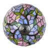 Růžová stolní lampa Tiffany LIlla - Ø 30*50 cm E27/max 1*60W