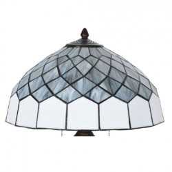 Béžová stolní lampa Tiffany Elegantico - Ø 40*58 cm
