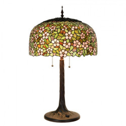 Barevná stolní lampa Tiffany Flower Garden - Ø 46*72cm