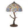 Modrá stolní lampa Tiffany Butterflies - Ø 40*60 cm