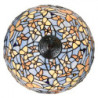 Modrá stolní lampa Tiffany Butterflies - Ø 40*60 cm