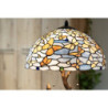 Modrá stolní lampa Tiffany Butterflies - Ø 40*60 cm