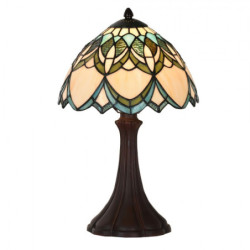 Barevná stolní lampa Tiffany Delafosse - Ø 25*42 cm