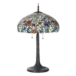 Barevná stolní lampa Tiffany Flower Color Garden - Ø 46*72cm