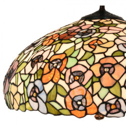 Barevná stolní lampa Tiffany Flower Color Garden - Ø 46*72cm