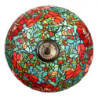 Barevná stolní lampa Tiffany Flower Red Roses - Ø 55*85cm