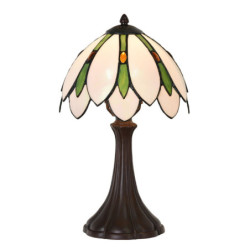 Stolní lampa Tiffany Gema - Ø 25x42 cm E14/max 1x40W