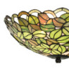 Stropní zelené svítidlo Tiffany Tremblay - Ø 41x24 cm