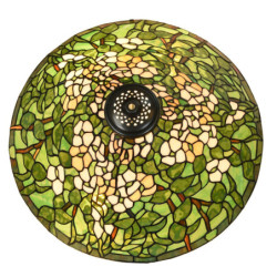 Závěsné zelené svítidlo Tiffany Tremblay - Ø 50x135 cm