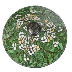 Závěsné zelené svítidlo Tiffany Tremblay - Ø 50x135 cm