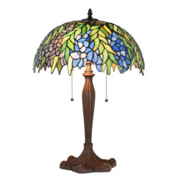 Stolní lampa Tiffany lampa Rousse - Ø 41x60 cm E27/max 2x60W