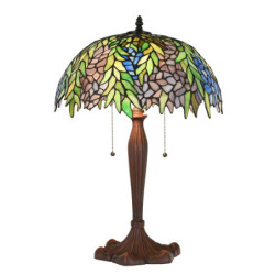 Stolní lampa Tiffany lampa Rousse - Ø 41x60 cm E27/max 2x60W
