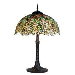 Barevná stolní lampa Tiffany Betania - Ø 56x83 cm E27/Max 3x60W