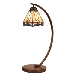 Stolní lampa Tiffany Daira - Ø 20x57 cm E27/max 1x60W
