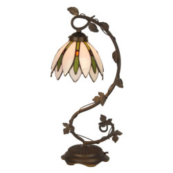 Stolní lampa Tiffany Estrella - Ø 18x53 cm E14/max 1x25W