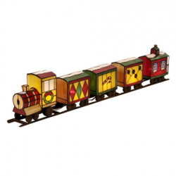 Stolní barevná Tiffany lampa Train - 100*9*20 cm E14/max 5*7W