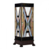 Béžovo-hnědá stolní tiffany lampa Laetitia I - 17*17*44 cm E27/ma* 1*40W