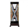Béžovo-hnědá stolní tiffany lampa Laetitia I - 17*17*44 cm E27/ma* 1*40W