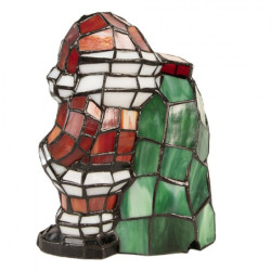 Stolní Tiffany lampa Santa Claus - 17*11*22 cm / E14/max. 1x25W