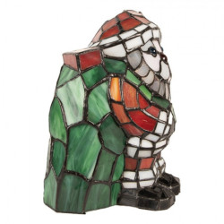 Stolní Tiffany lampa Santa Claus - 17*11*22 cm / E14/max. 1x25W