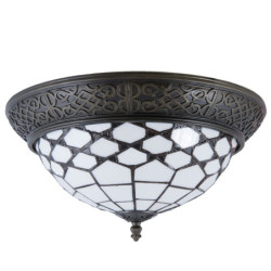Stropní svítidlo Tiffany Roof -	Ø 38*19 cm / E14/Max. 2x40 Watt