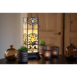 Stolní lampa Tiffany Fleur - 12*35 cm 1x E14 / Max 40W