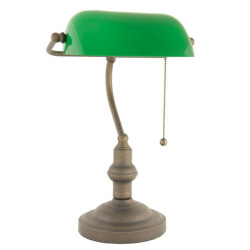 Zelená bankovní Tiffany lampa - Ø 27*40 cm E27 / Max 60W