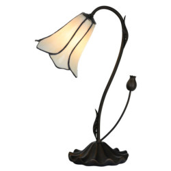 Stolní lampa ve tvaru květu Tiffany Cloches - Ø 17 * 43 cm E14 / max 1 * 25W