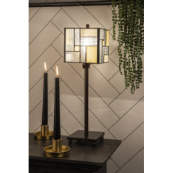 Stolní lampa Tiffany Cubio - 13*13*18 cm E14/max 1*25W