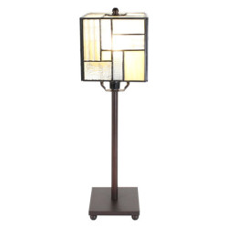 Stolní lampa Tiffany Cubio - 13*13*18 cm E14/max 1*25W