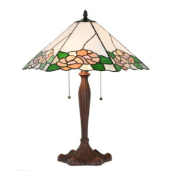 Stolní lampa Tiffany Fae - 44x61x64 cm E27/max 2x60W