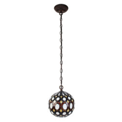 Závěsné svítidlo Tiffany Gulia - Ø 20*116 cm E14/max 1*25W