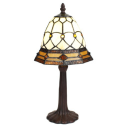 Stolní lampa Tiffany Juliana - Ø 21x39 cm E14/max 1x25W