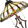 Stolní lampa Tiffany Ellegant - Ø 41*64 cm/ E27/max 2*60W