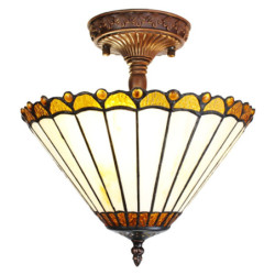 Stropní svítidlo lampa Tiffany Elegant - Ø 29*30 cm E14/max 2*25W