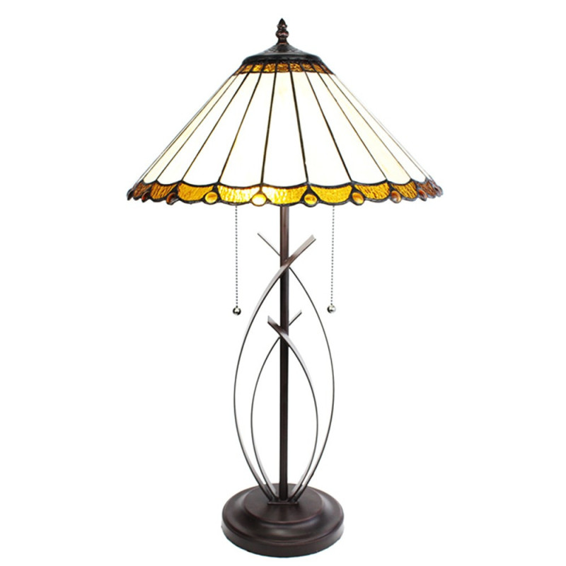 Stolní lampa Tiffany Elegant - 41*69 cm E27/max 2*60W