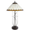 Stolní lampa Tiffany Elegant - 41*69 cm E27/max 2*60W