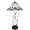 Stolní lampa Tiffany Red Dot - 39x69 cm E27/max 2x60W