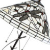 Stolní lampa Tiffany White Dragonfly - 41x69 cm E27/max 2x40W